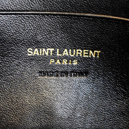 YVES SAINT LAURENT Lou Chevron Leather Camera Crossbody Bag Red