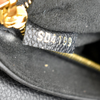 LOUIS VUITTON Vavin MM Monogram Empreinte Leather Shoulder Bag Black