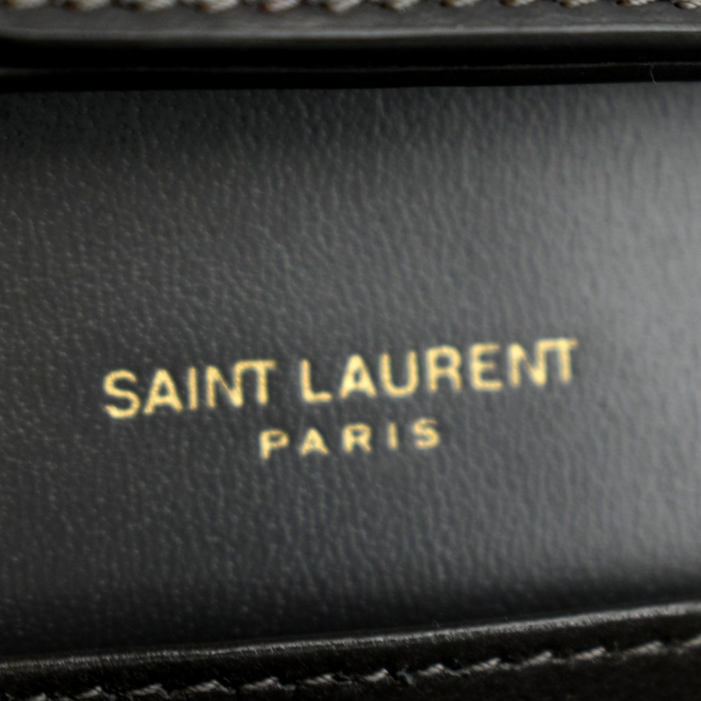 Yves Saint Laurent Flap Leather Shoulder Bag Light Gray- sold