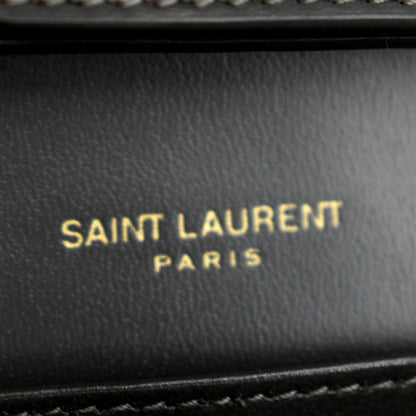 Yves Saint Laurent Flap Leather Shoulder Bag Light Gray- sold