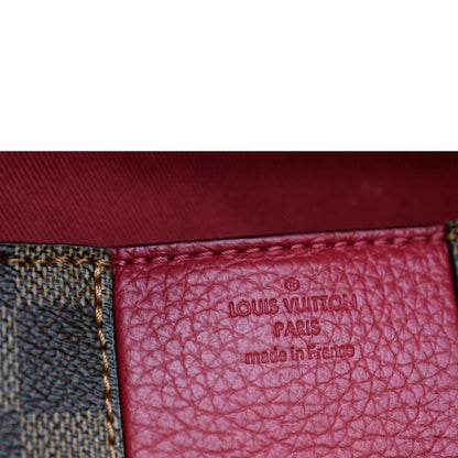 LOUIS VUITTON Bond Street MM Damier Ebene Satchel Bag Bordeaux