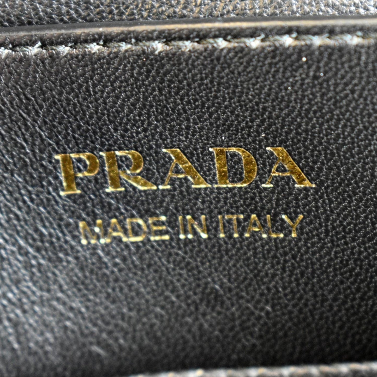 PRADA Double Handle Saffiano Leather Tote Bag Black