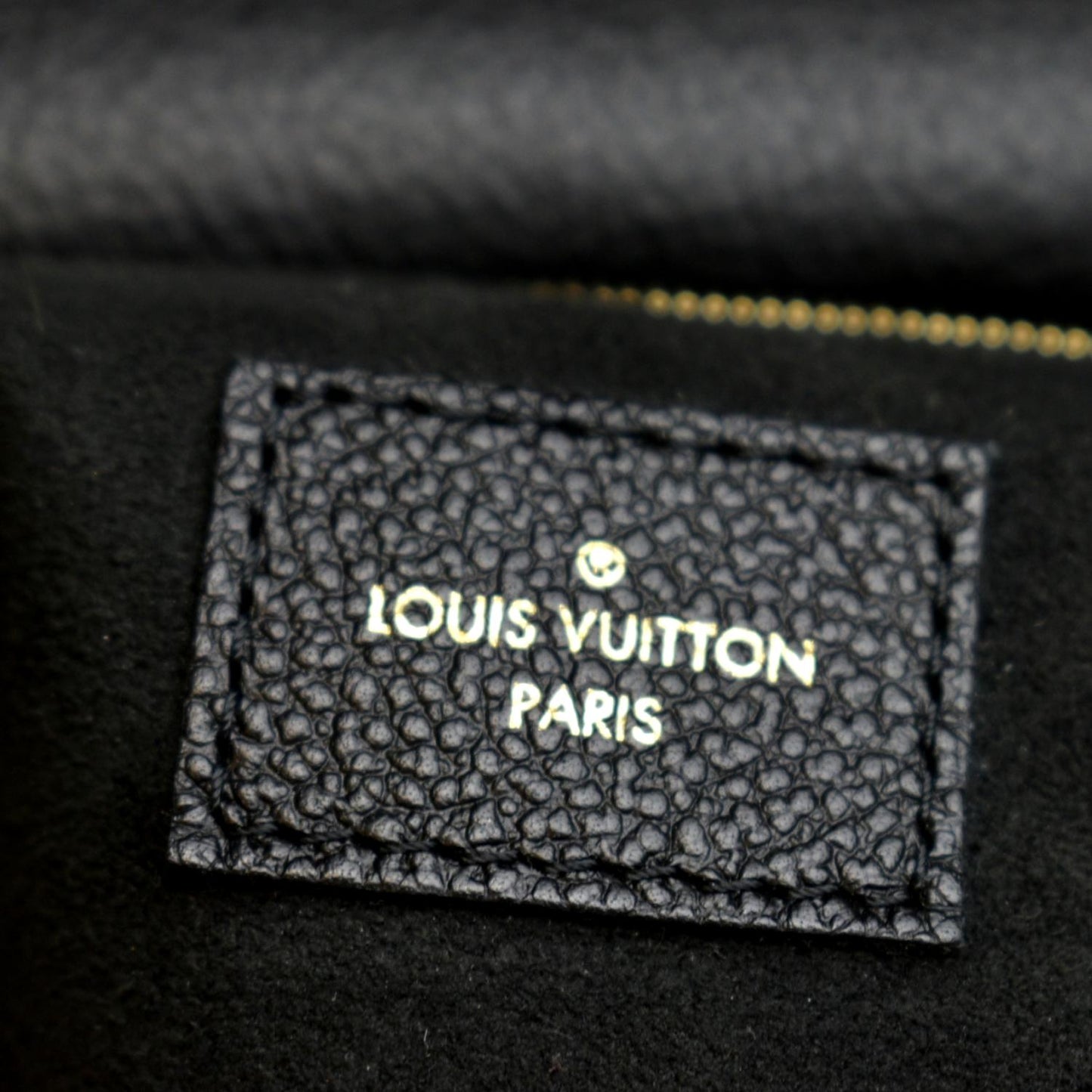 LOUIS VUITTON Vavin MM Monogram Empreinte Leather Shoulder Bag Black