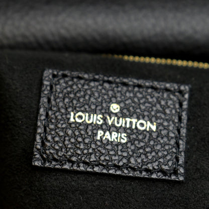 LOUIS VUITTON Vavin MM Monogram Empreinte Leather Shoulder Bag Black