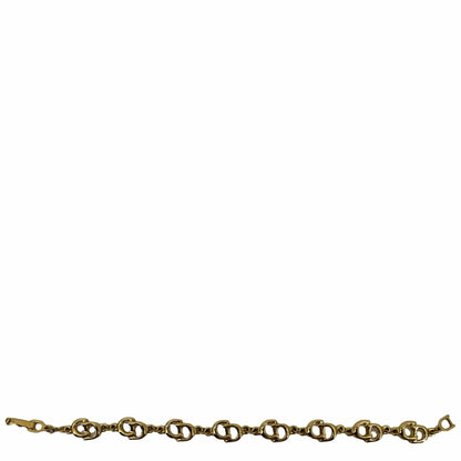 CHRISTIAN DIOR  CD Logo Chain Link Short Bracelet Gold