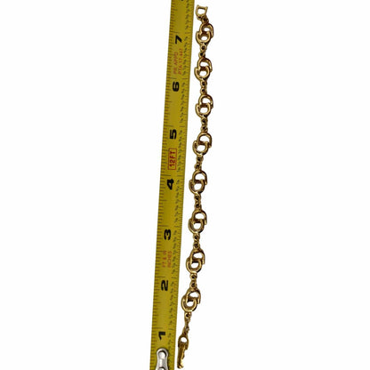 CHRISTIAN DIOR  CD Logo Chain Link Short Bracelet Gold