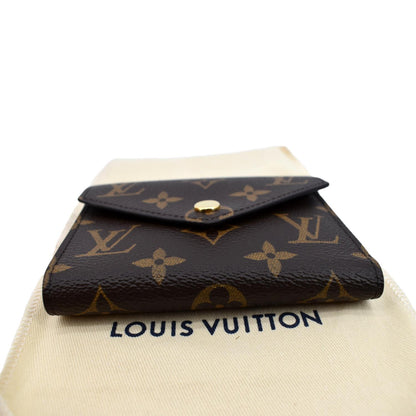 LOUIS VUITTON Victorine Monogram Canvas Wallet Brown