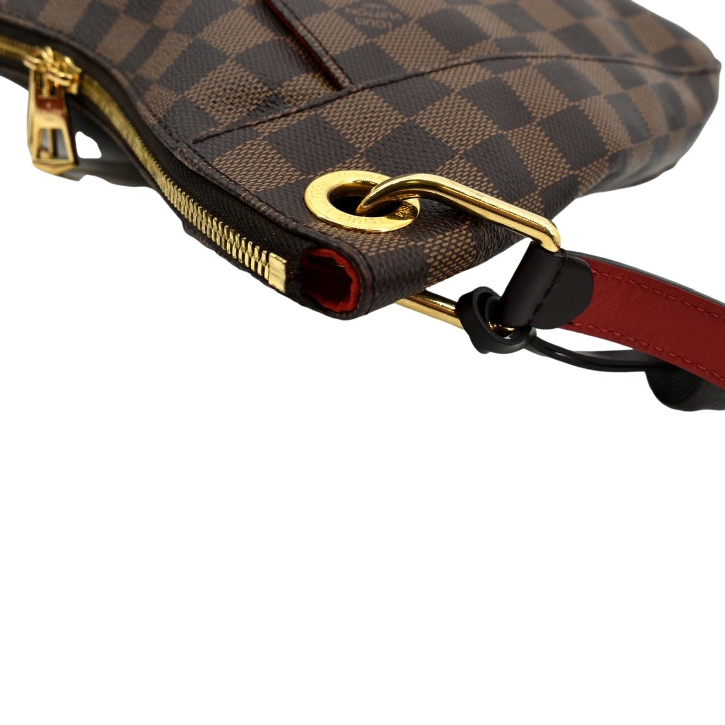 LOUIS VUITTON South Bank Besace Damier Ebene Crossbody Bag Brown