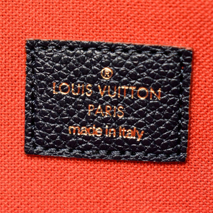 LOUIS VUITTON Felicie Monogram Empreinte Pochette Crossbody Bag Marine Rouge