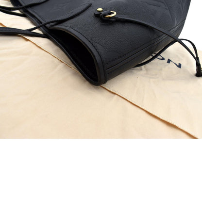 LOUIS VUITTON  Neverfull MM Monogram Empreinte Tote Bag Black