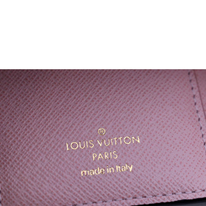 LOUIS VUITTON Victorine Monogram Canvas Wallet Rose Ballerina