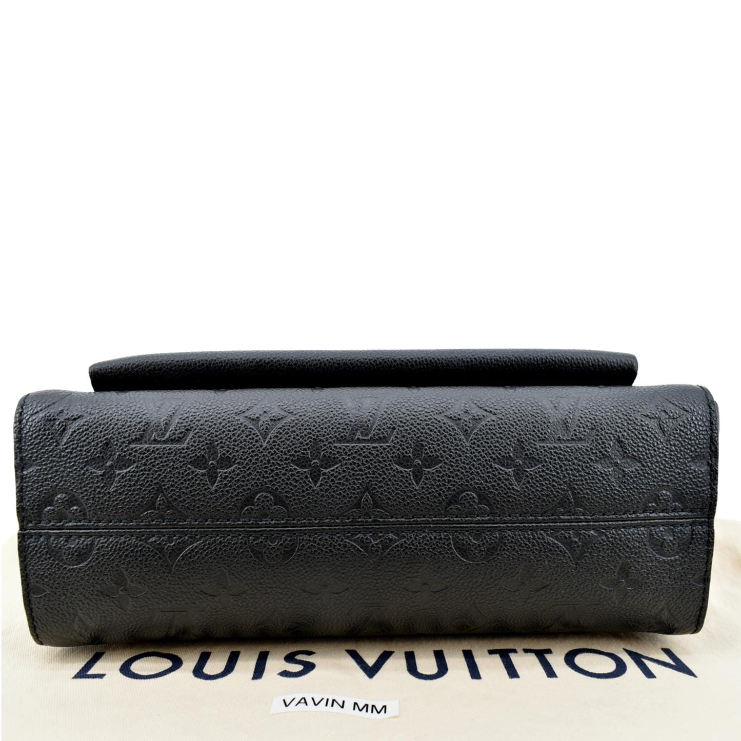 LOUIS VUITTON Vavin MM Monogram Empreinte Leather Shoulder Bag Black
