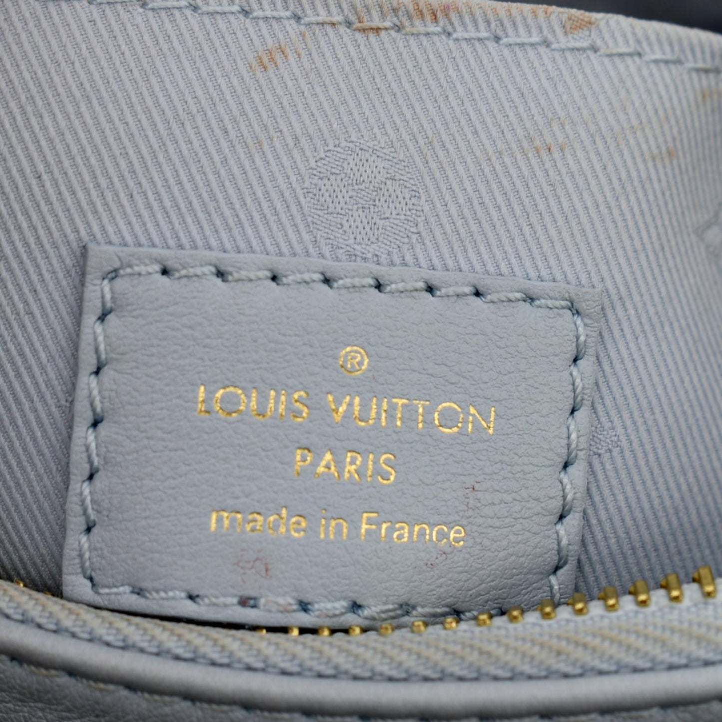 LOUIS VUITTON Over The Moon Calf Leather Shoulder Bag Blue