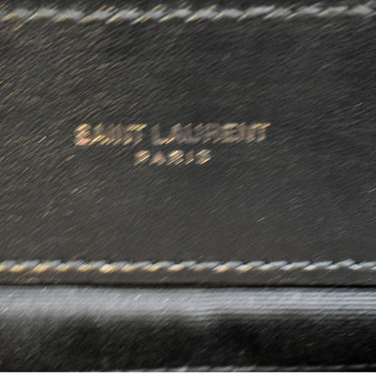 YVES SAINT LAURENT Large Loulou Matelasse Leather Chain Shoulder Bag Black