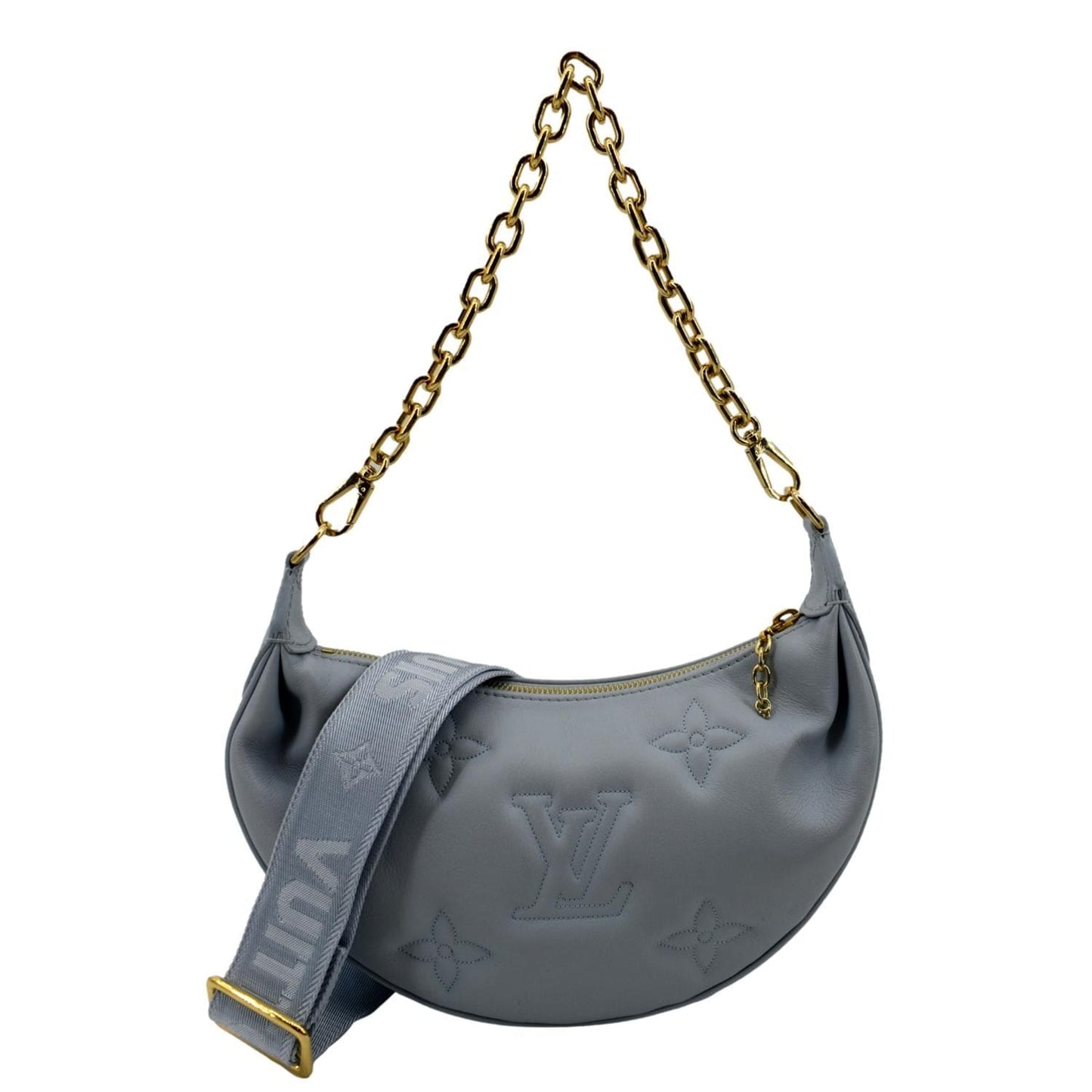 LOUIS VUITTON Over The Moon Calf Leather Shoulder Bag Blue