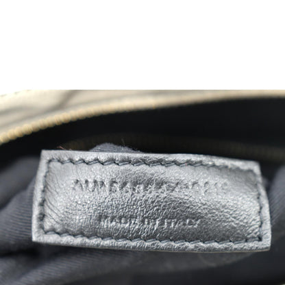 YVES SAINT LAURENT Tribeca Medium Grain De Poudre Leather Shoulder Bag White