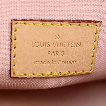 LOUIS VUITTON Croisette Damier Azur Satchel Crossbody Bag White