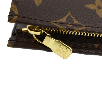 LOUIS VUITTON Toiletry 15 Monogram Canvas Cosmetics Pouch Brown