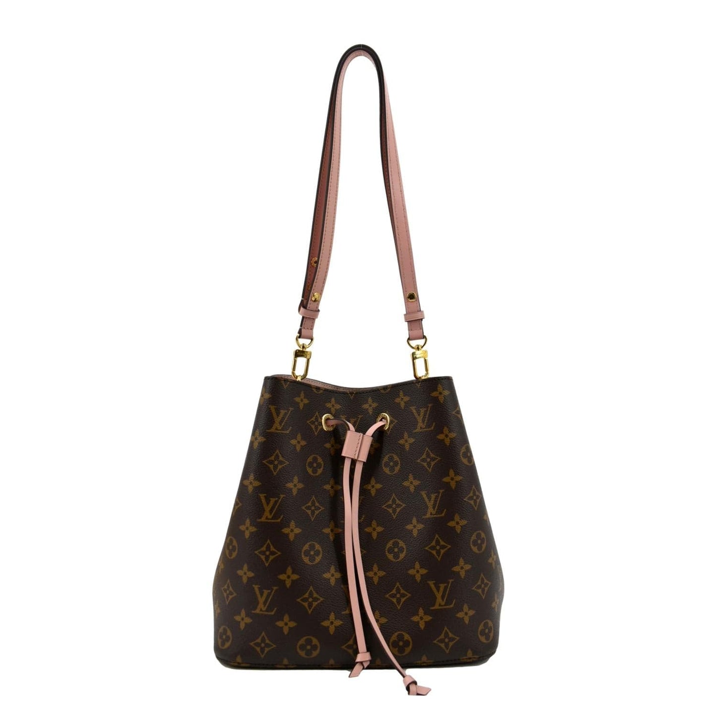 LOUIS VUITTON Neonoe MM Monogram Canvas Shoulder Bag Pink