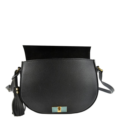 LOUIS VUITTON Junot Empreinte Leather Shoulder Bag Black