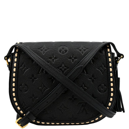 LOUIS VUITTON Junot Empreinte Leather Shoulder Bag Black