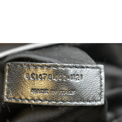 YVES SAINT LAURENT Loulou Toy Matelasse Leather Crossbody Bag Black