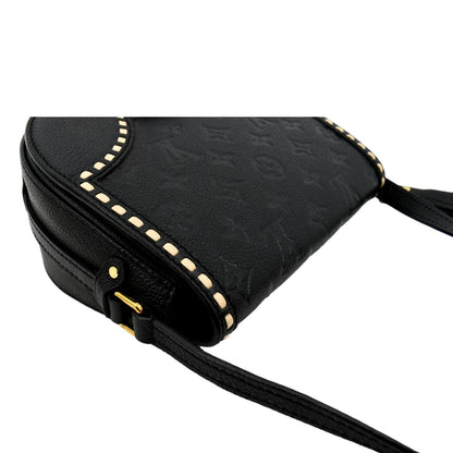 LOUIS VUITTON Junot Empreinte Leather Shoulder Bag Black