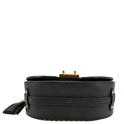 LOUIS VUITTON Junot Empreinte Leather Shoulder Bag Black