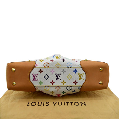 LOUIS VUITTON Judy GM White Monogram Canvas Multicolor