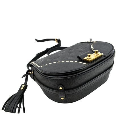 LOUIS VUITTON Junot Empreinte Leather Shoulder Bag Black