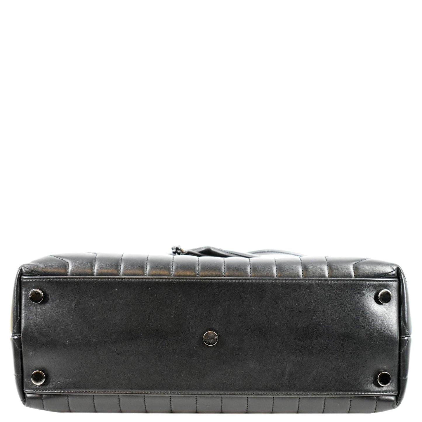 YVES SAINT LAURENT Large Loulou Matelasse Leather Chain Shoulder Bag Black