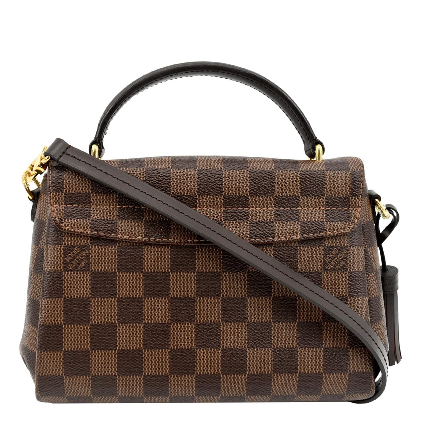LOUIS VUITTON Croisette Damier Ebene Crossbody Bag Brown