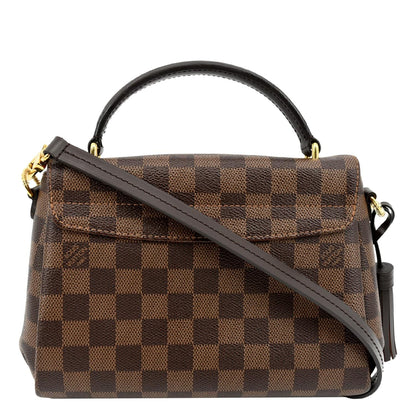 LOUIS VUITTON Croisette Damier Ebene Crossbody Bag Brown