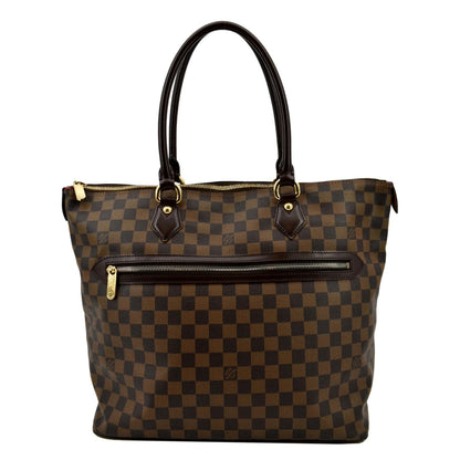 LOUIS VUITTON Saleya GM Damier Ebene Shoulder Bag Brown