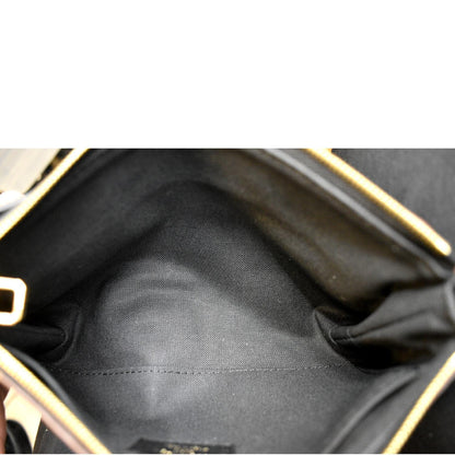 LOUIS VUITTON Pallas Monogram Canvas Clutch Crossbody Bag Brown