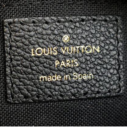 LOUIS VUITTON Pallas Monogram Canvas Clutch Crossbody Bag Brown