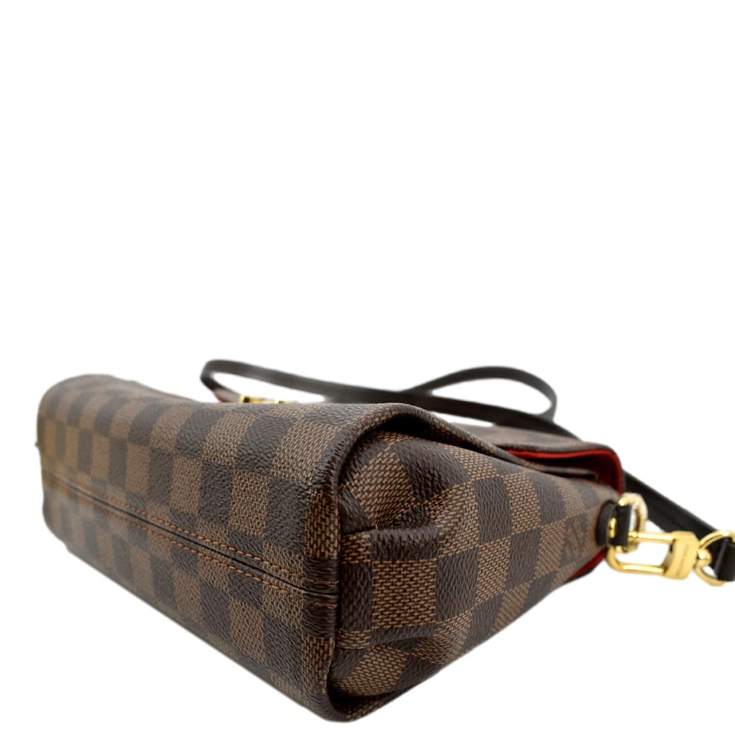 LOUIS VUITTON Croisette Damier Ebene Crossbody Bag Brown