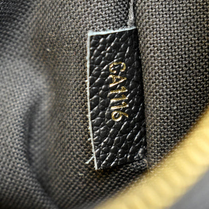 LOUIS VUITTON Pallas Monogram Canvas Clutch Crossbody Bag Brown