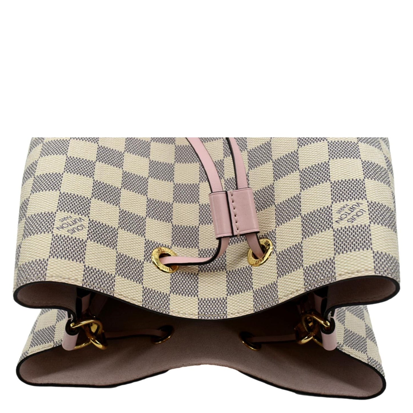 LOUIS VUITTON Neonoe MM Damier Azur Crossbody Bag Rose