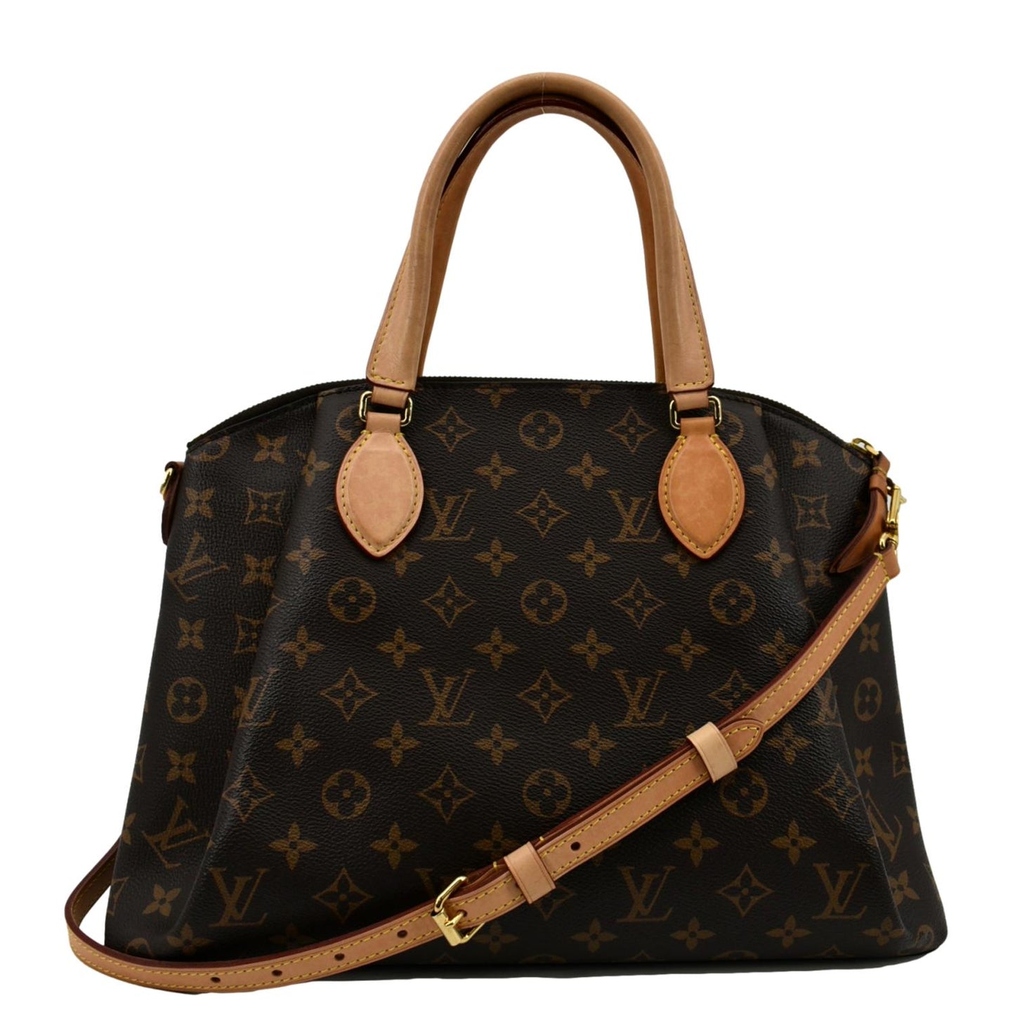 LOUIS VUITTON Rivoli PM Monogram Canvas Shoulder Bag Brown