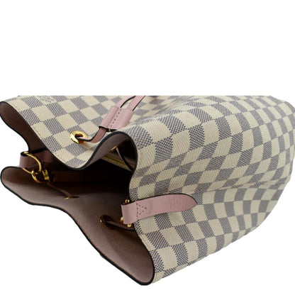 LOUIS VUITTON Neonoe MM Damier Azur Crossbody Bag Rose