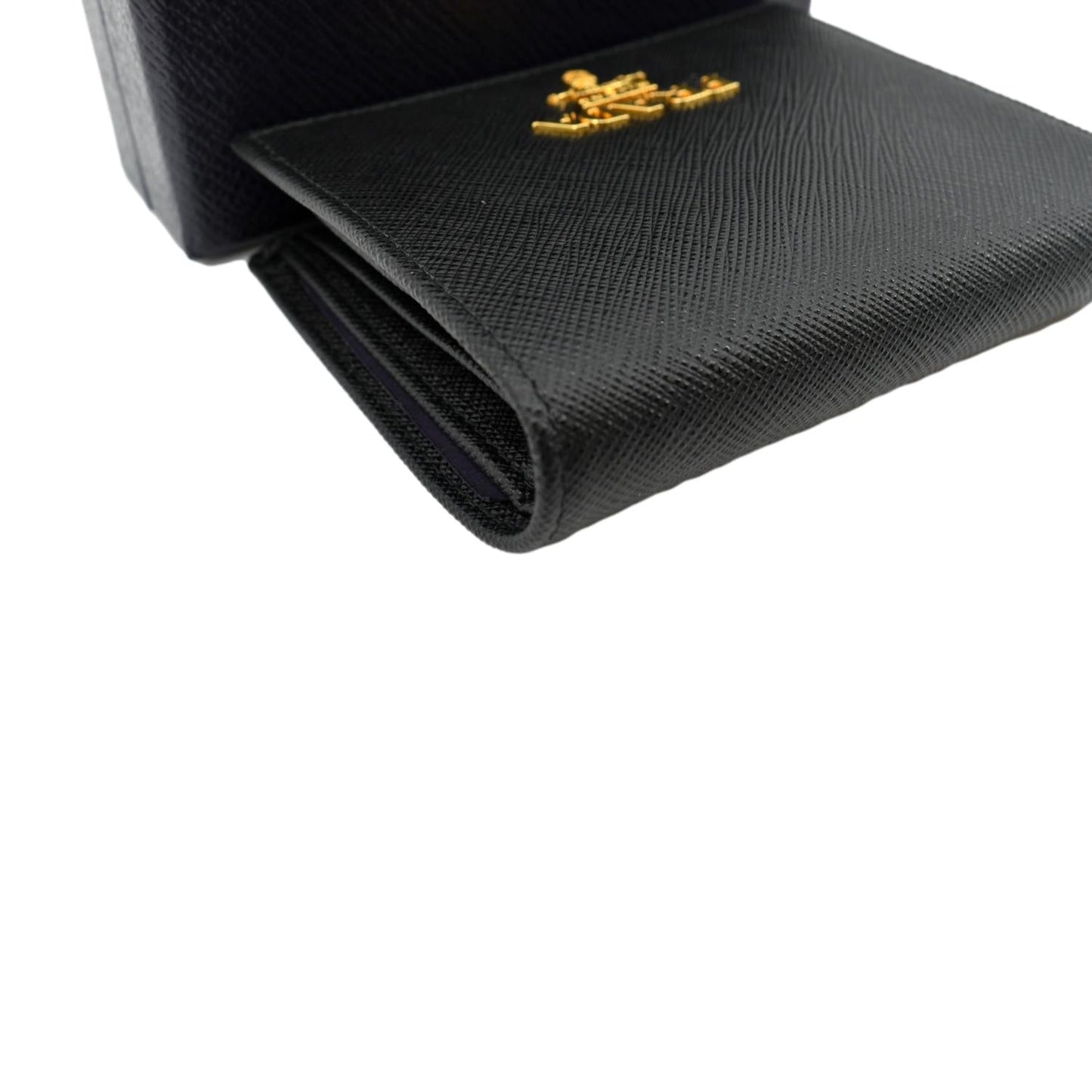 PRADA Small Saffiano Leather Wallet Black