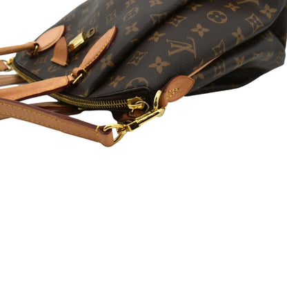 LOUIS VUITTON Rivoli PM Monogram Canvas Shoulder Bag Brown