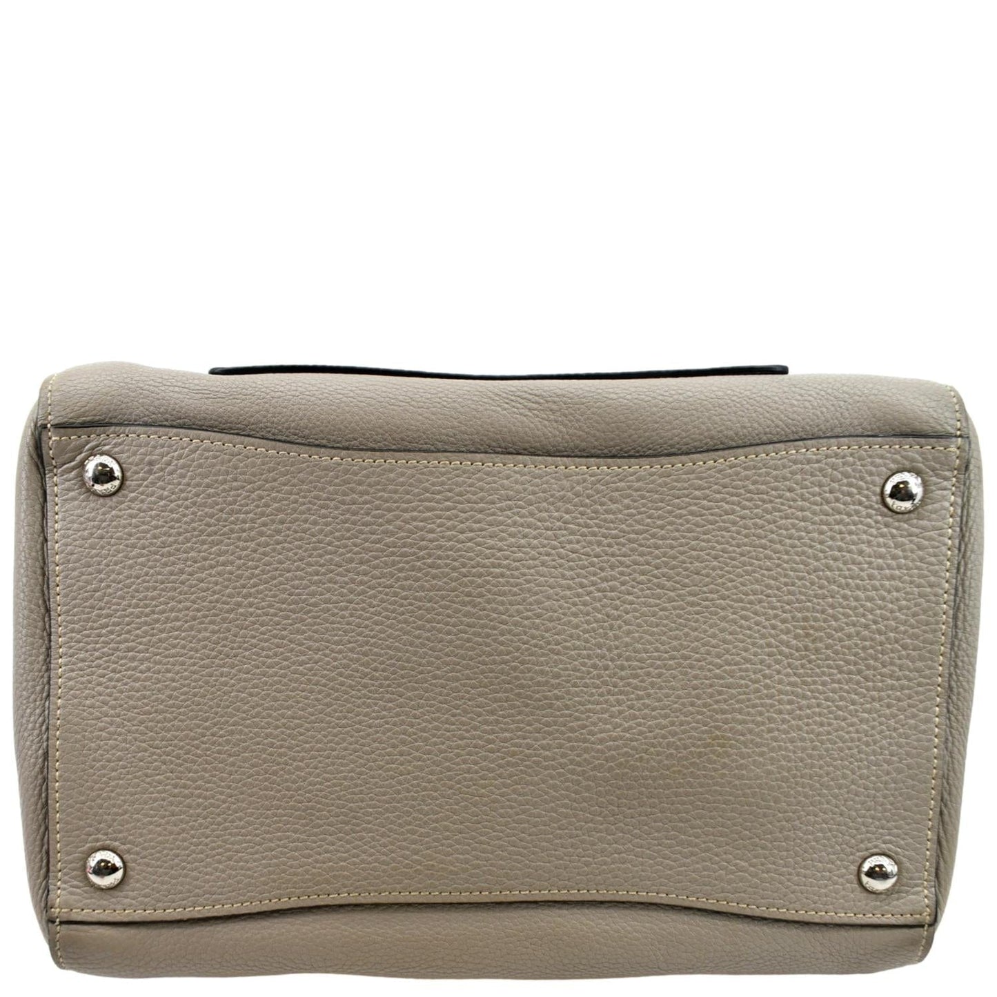 PRADA Leather Tote Shoulder Bag Tan