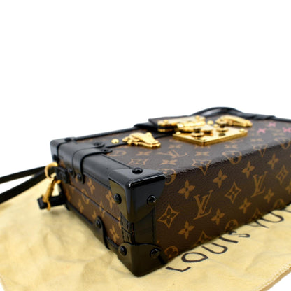 LOUIS VUITTON Trunk Clutch Reverse Monogram Crossbody Bag Brown