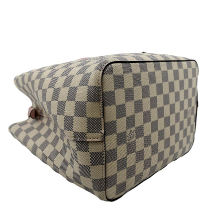LOUIS VUITTON Neonoe MM Damier Azur Crossbody Bag Rose