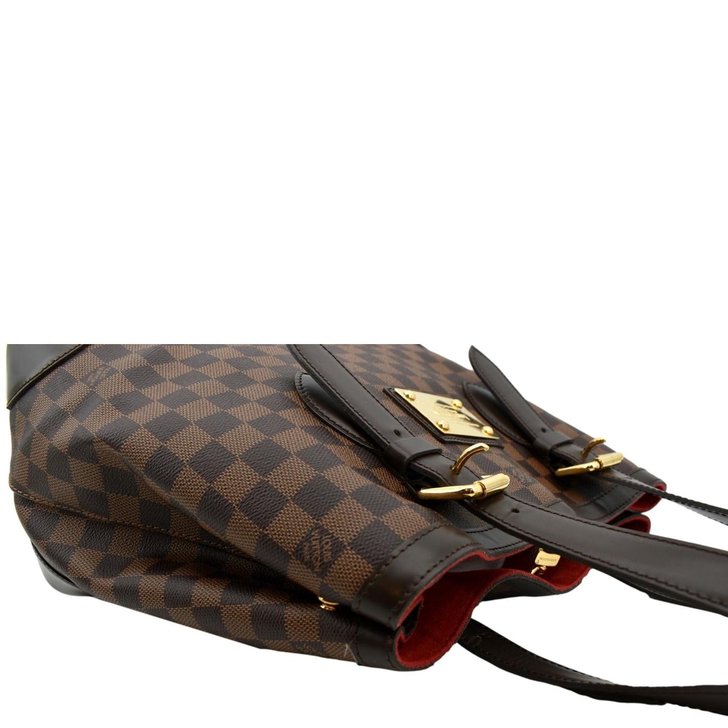 LOUIS VUITTON Hampstead PM Damier Ebene Shoulder Bag Brown