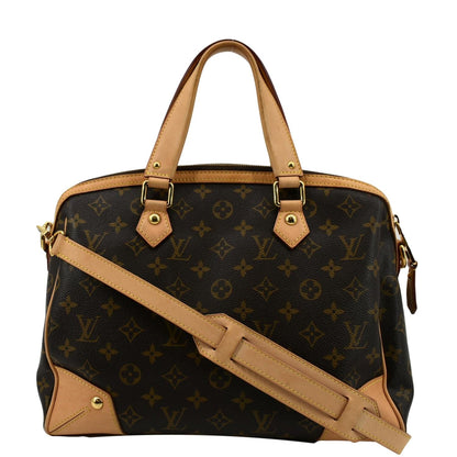 LOUIS VUITTON Retiro PM Monogram Canvas Shoulder Bag Brown