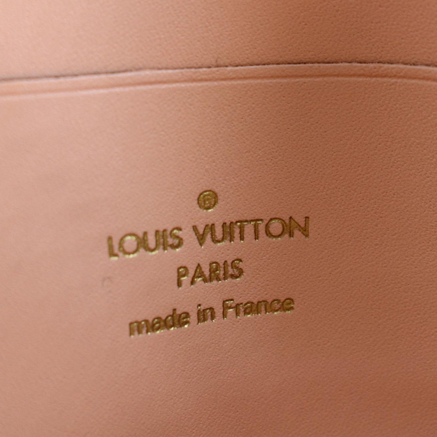LOUIS VUITTON Double Zip Pochette Damier Ebene Crossbody Bag Rose Ballerine
