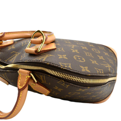 LOUIS VUITTON Alma PM Monogram Canvas Satchel Bag Brown